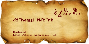 Óhegyi Márk névjegykártya